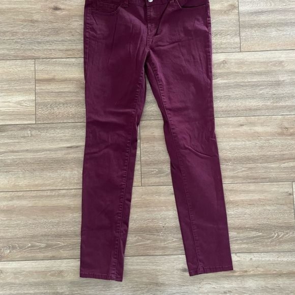 Wax Jean Maroon / Burgundy Jeans, Made in USA, Size 13 - Picture 5 of 7